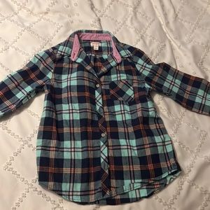 Cat & Jack plaid shirt size 10/12